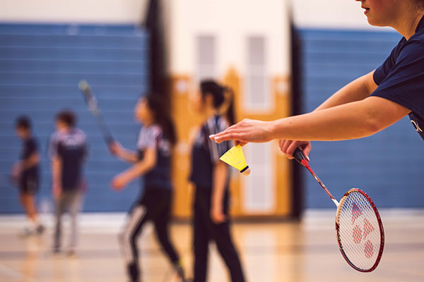 Introduction to badminton class at Baypoint