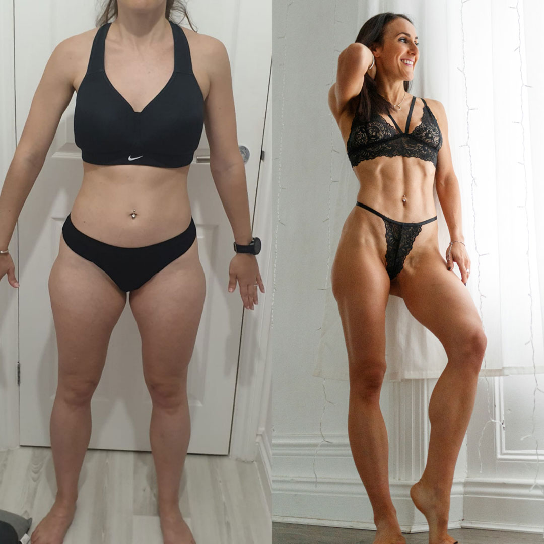 Before and after images for leyla peakall personal training